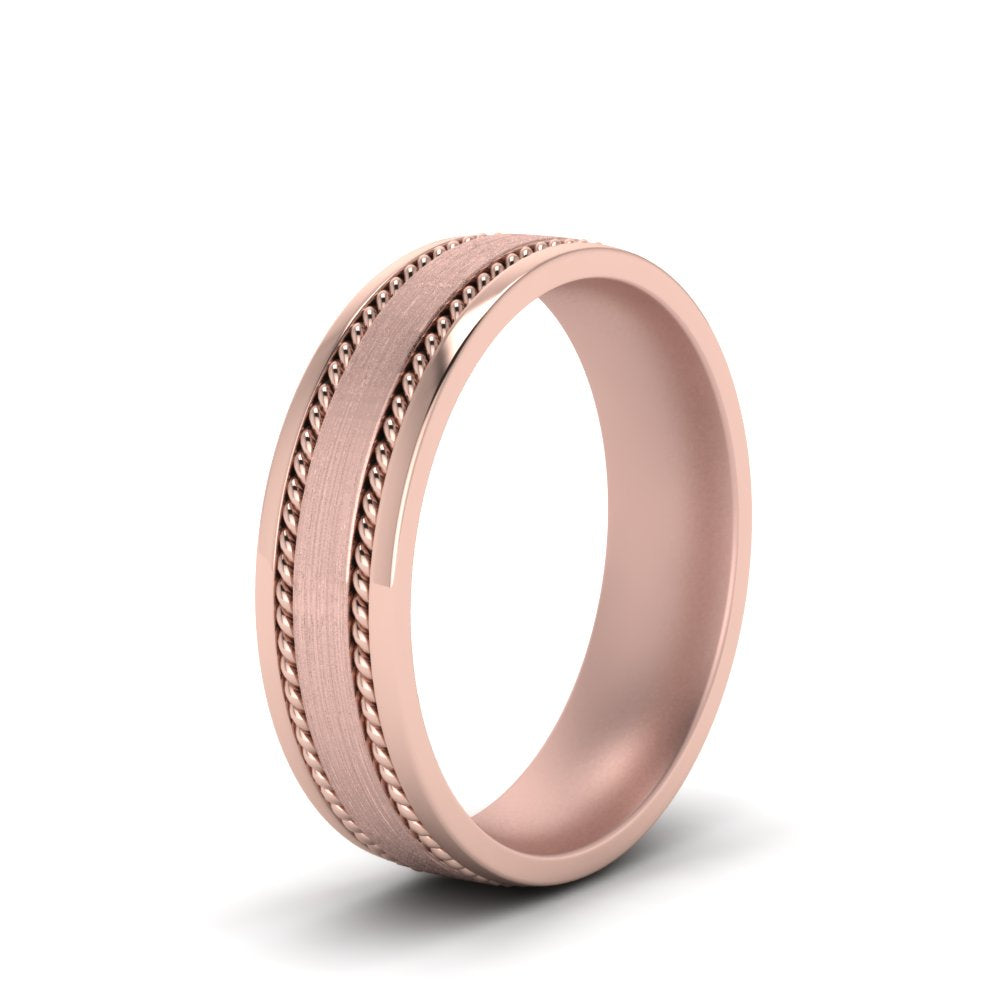 Braided Mens Wedding Ring