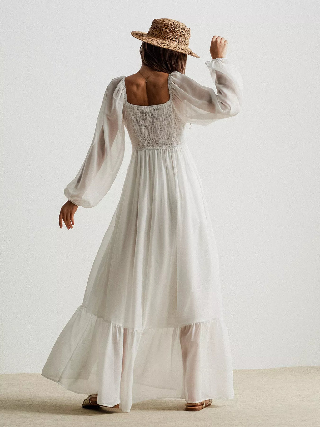 Boho Chic Crochet Lace Maxi Dress