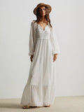 Boho Chic Crochet Lace Maxi Dress