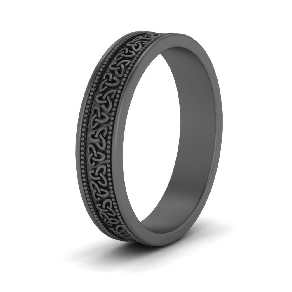 Celtic Mens Gold Band Rings
