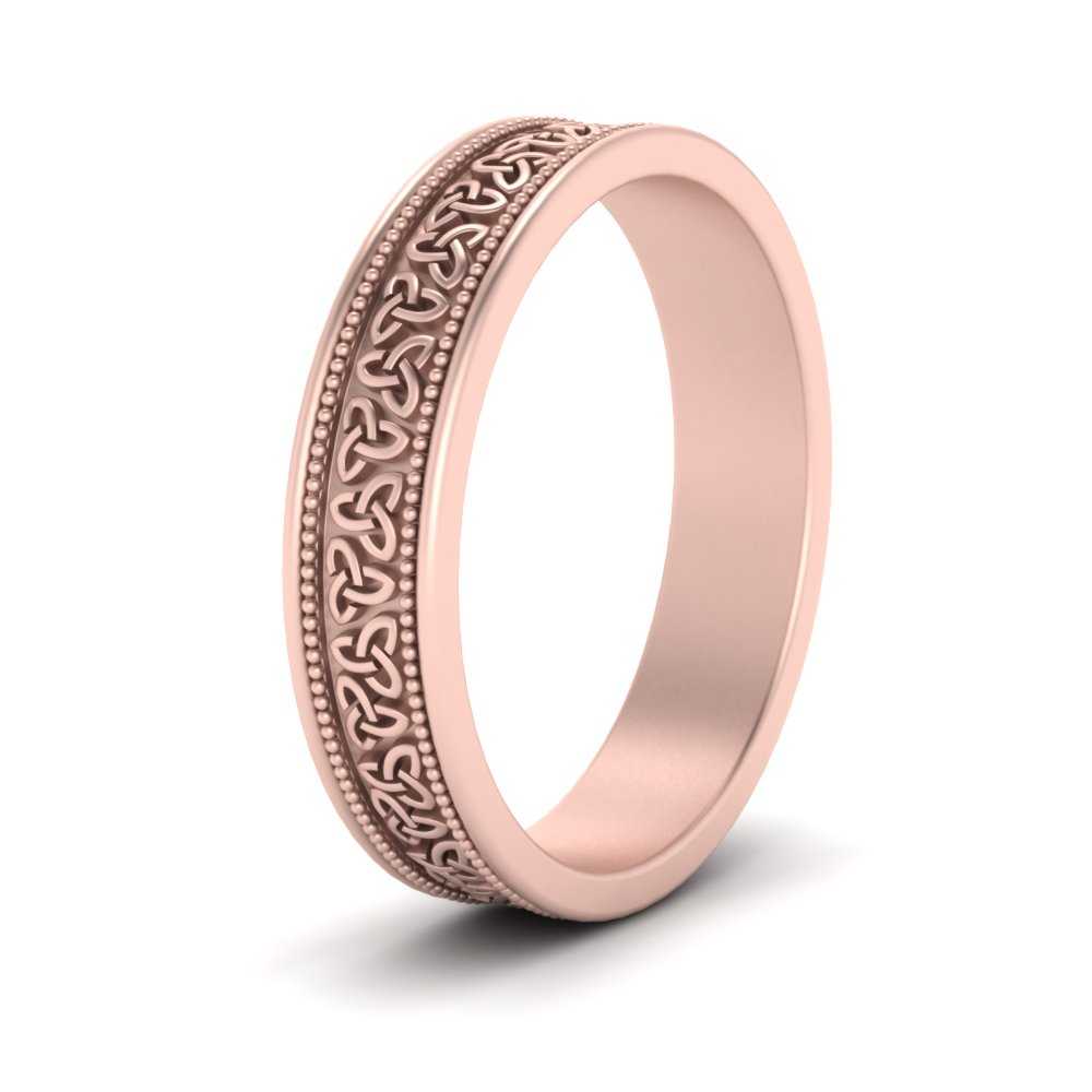 Celtic Mens Gold Band Rings