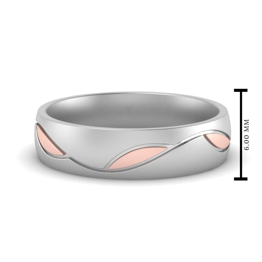 Comfort Fit Two Tone Mens Band