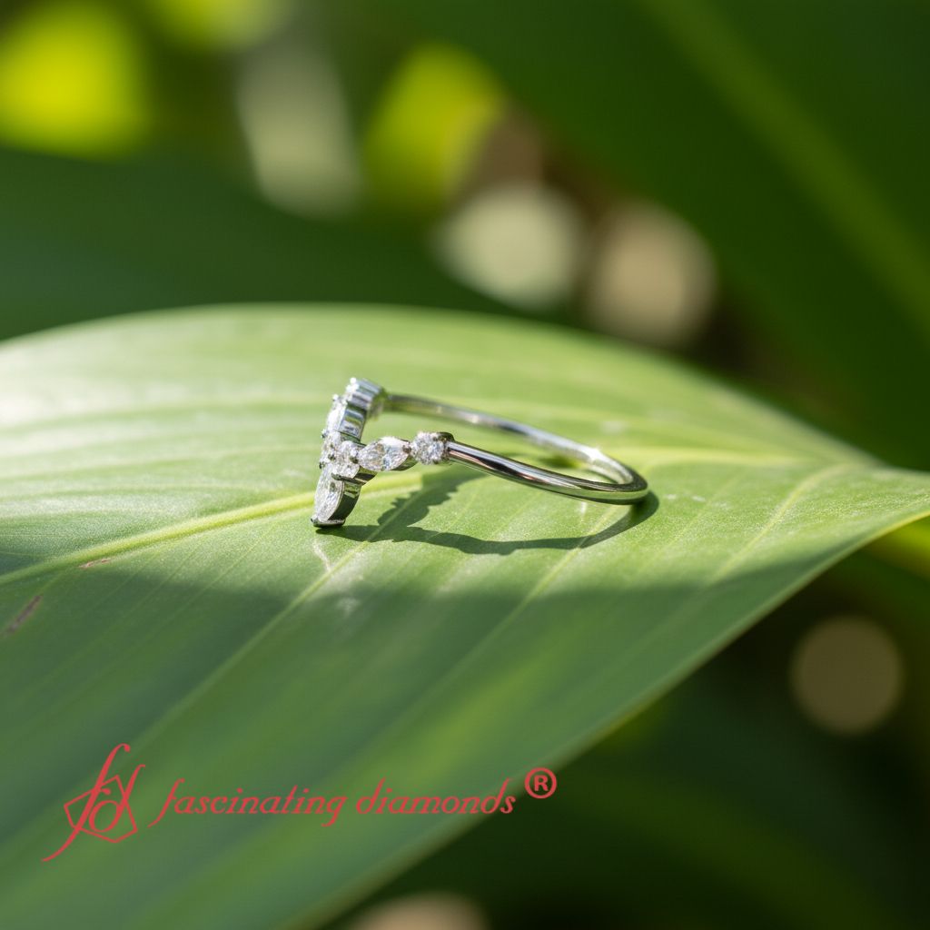 Crown Marquise And Round Band