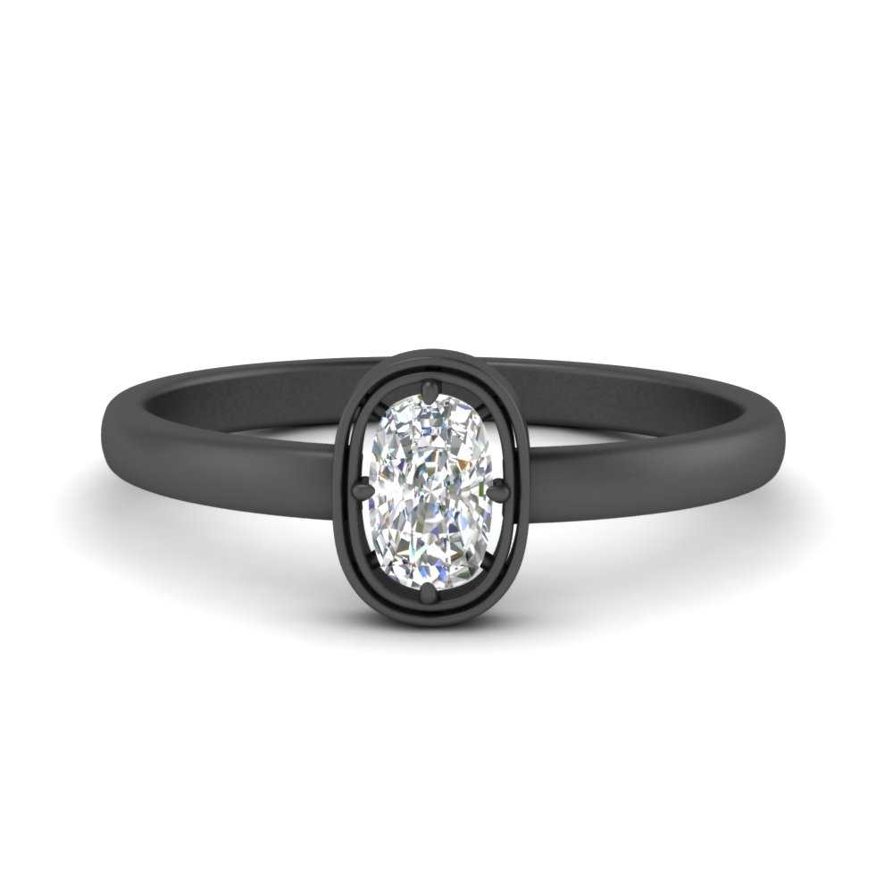 Cushion Cut Bezel Solitaire Ring