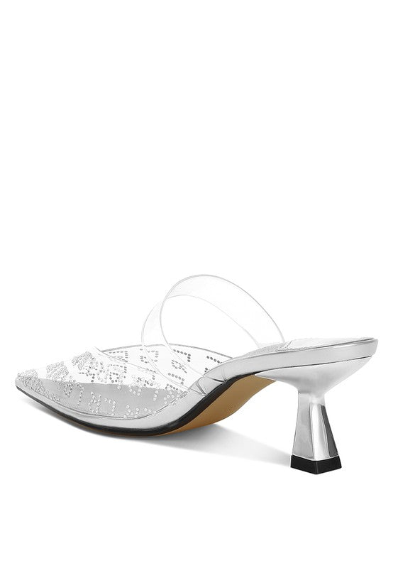 Holin Pointed Toe Kitten Heels