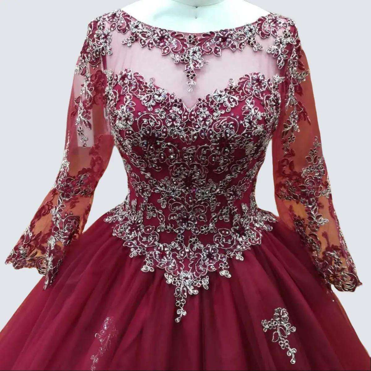 (LIVE 2) Boat Neckline Quinceanera w/ Bell Sleeves