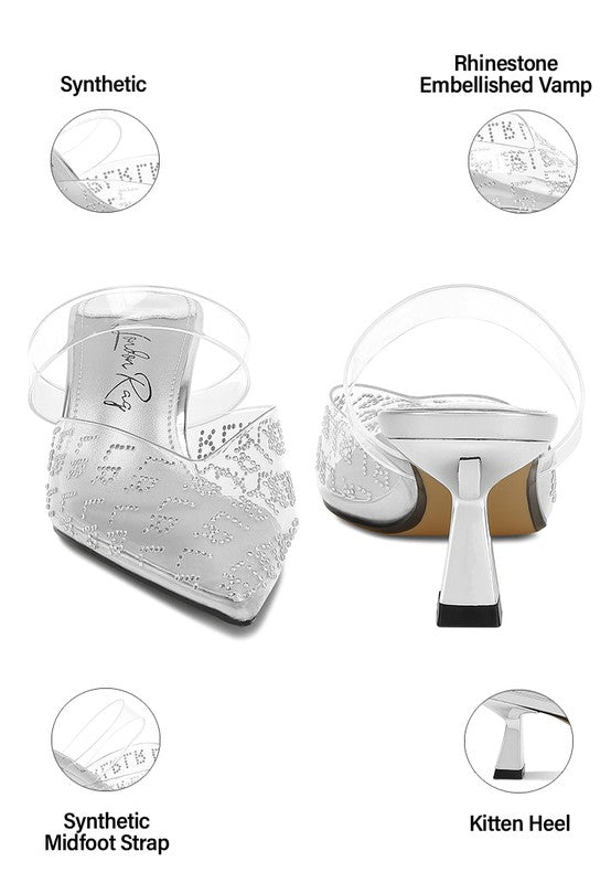 Holin Pointed Toe Kitten Heels