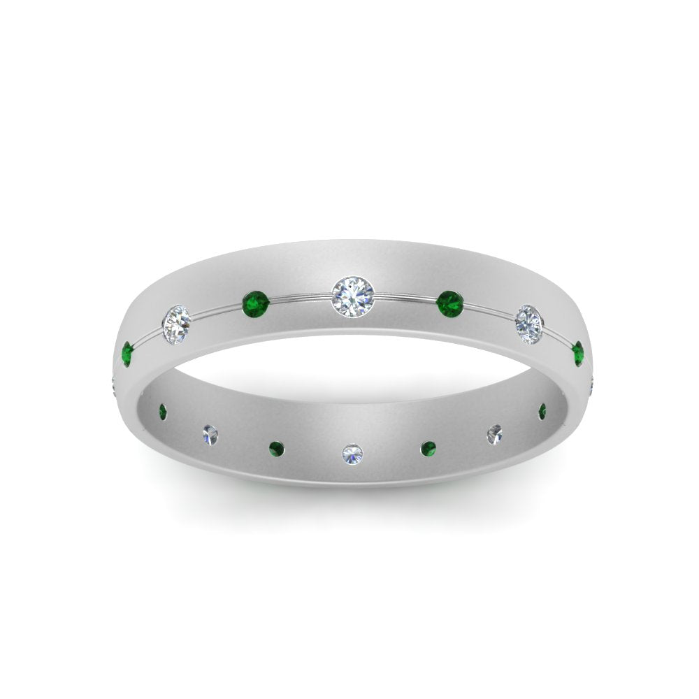 Flush Set Diamond Wedding Band