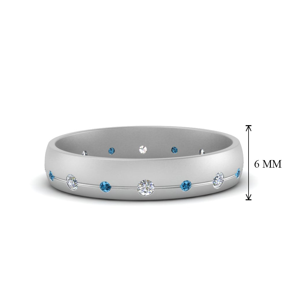 Flush Set Diamond Wedding Band