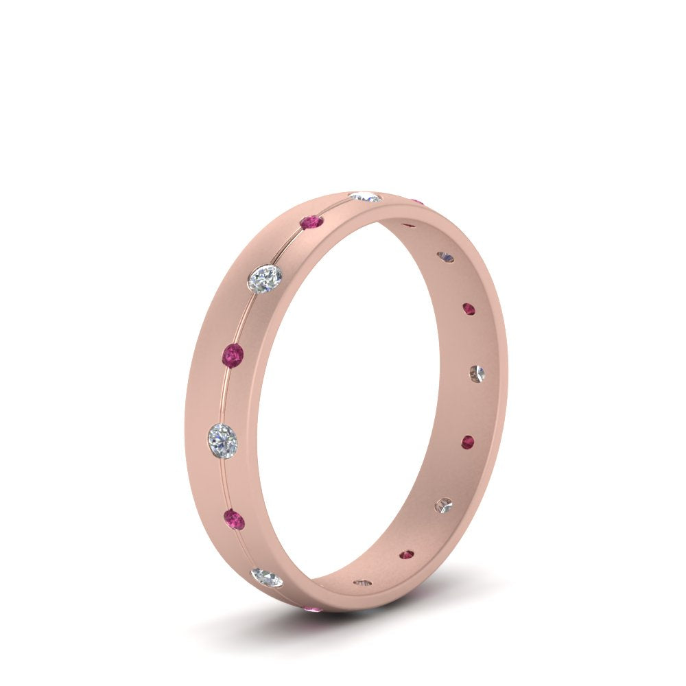 Flush Set Diamond Wedding Band