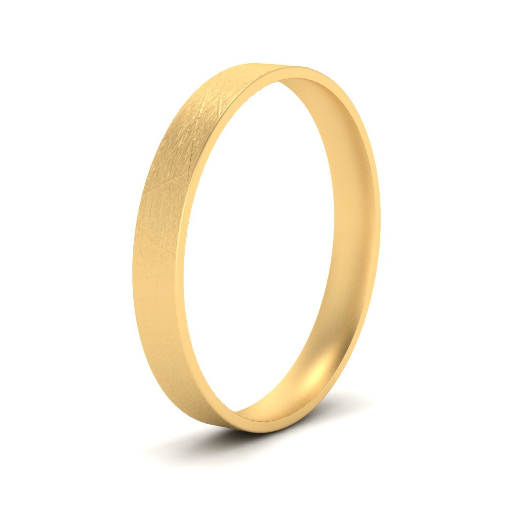 Ice Textured Mens 5mm Comfort Fit Wedding Band