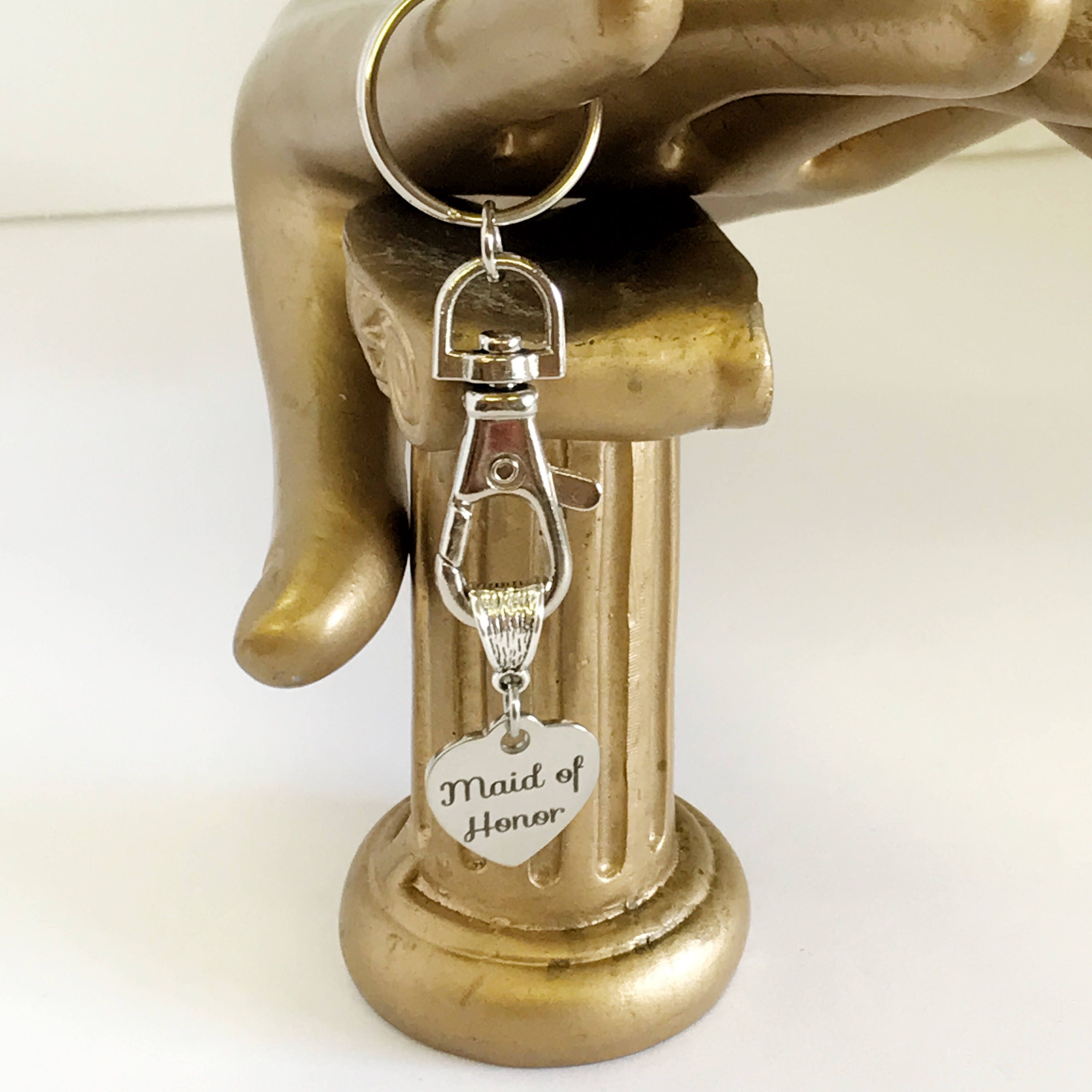 Maid Of Honor Keychain Gift, Gift for Maid Of Honor, MOH Proposal, MOH Thank You Gift, Bridesmaid Gifts, Wedding Party Gift For Her