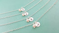 Pearl Initial Bracelet - Personalized Sterling Silver Jewelry - Bridesmaid Gift