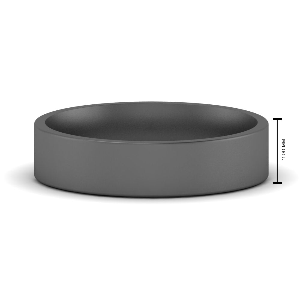 Light Weight Flat 4 mm Mens Wedding Band