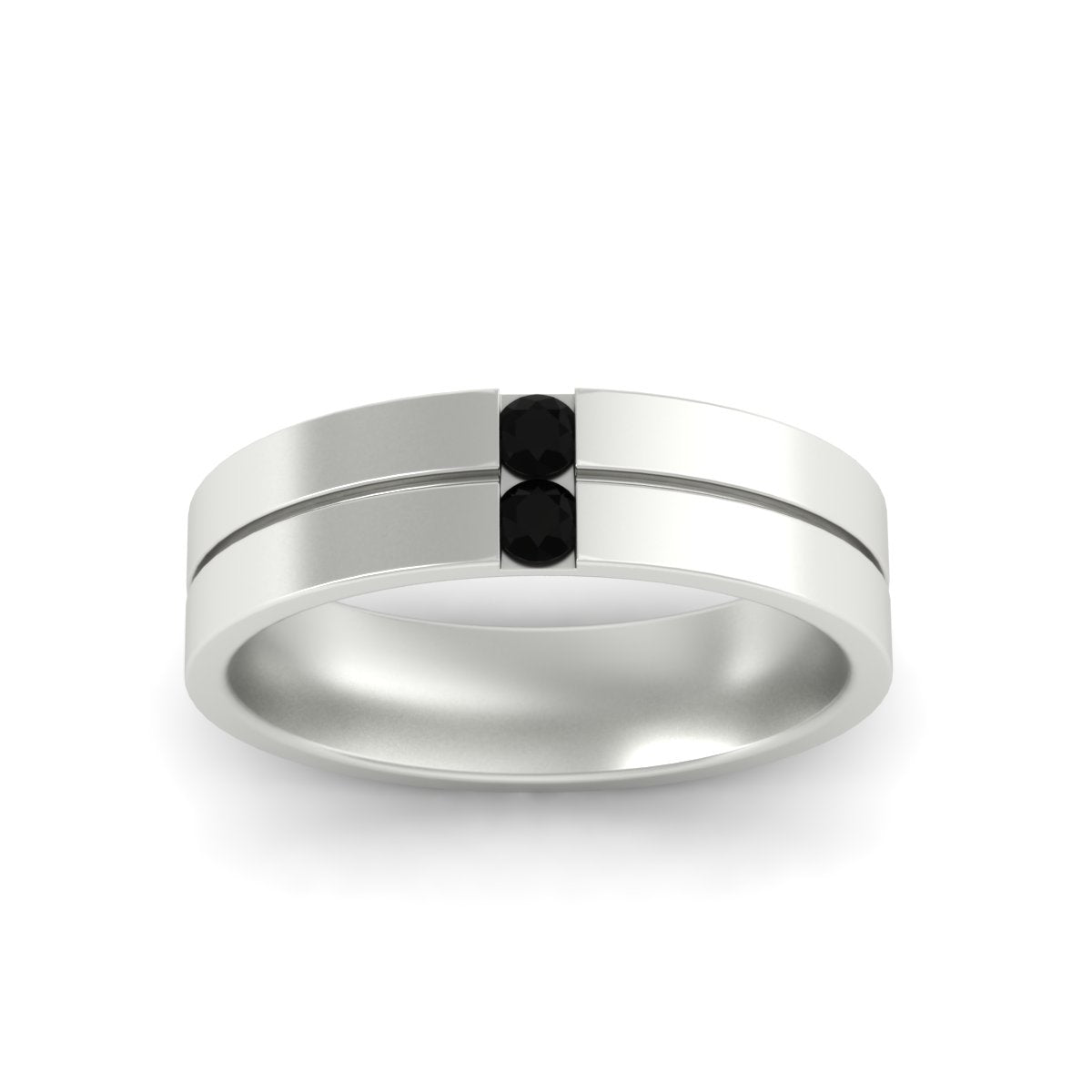 Mens 2 Stone Band