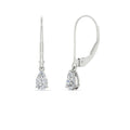 Minimalist Pear Drop Lever Back Earrings