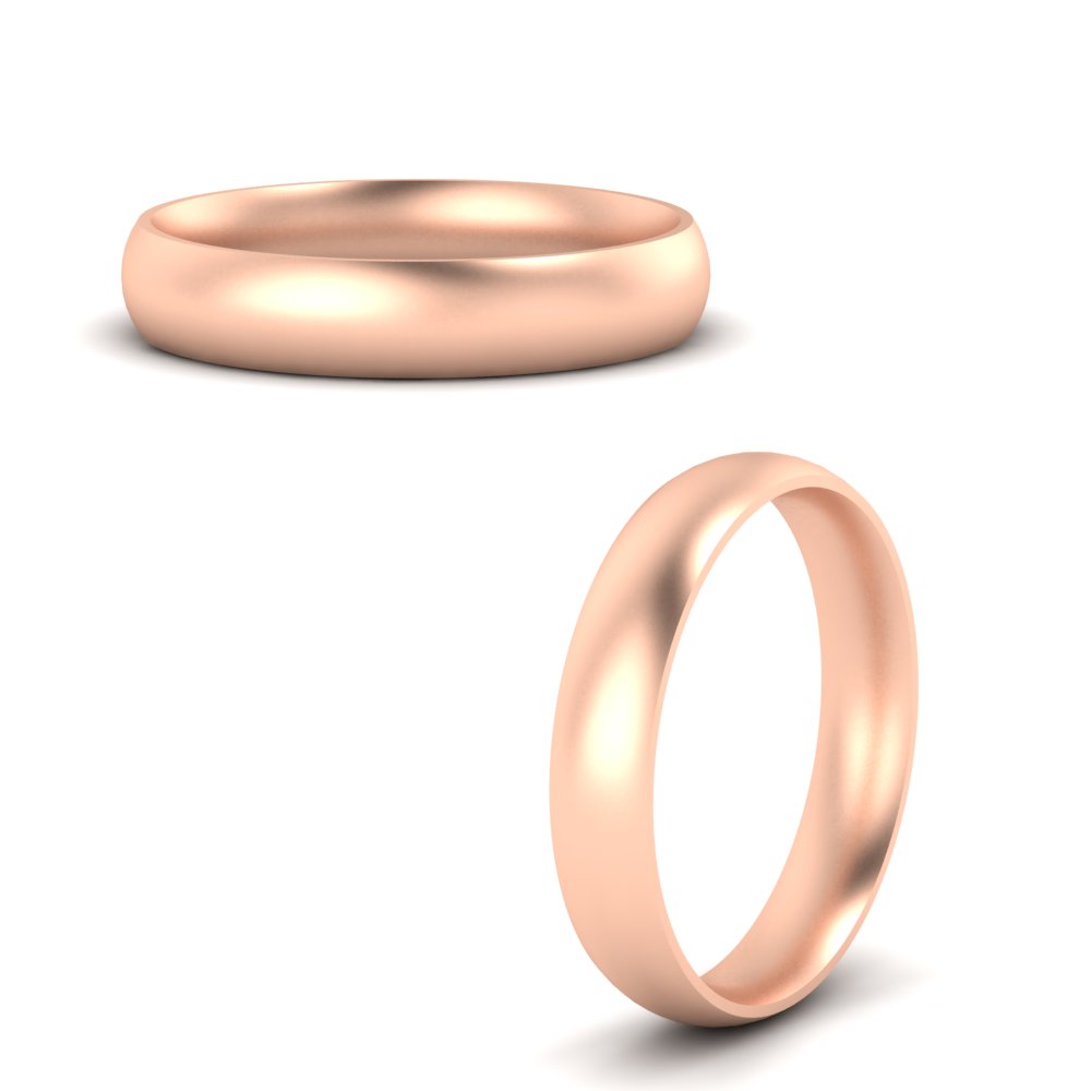 Minimalist 4mm Mens Wedding Band