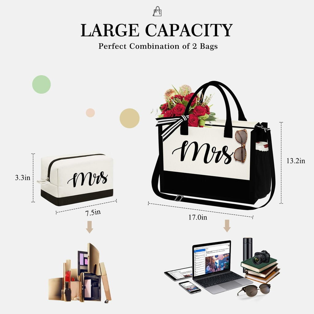 YOOLIFE Bride Tote Bag Bridesmaid Proposal Gift Wedding Bridal Shower