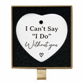 Bridesmaid Maid of Honor Heart Ceramic Ornament Wedding Gift