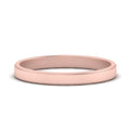 Simple Flat Wedding Band 4MM
