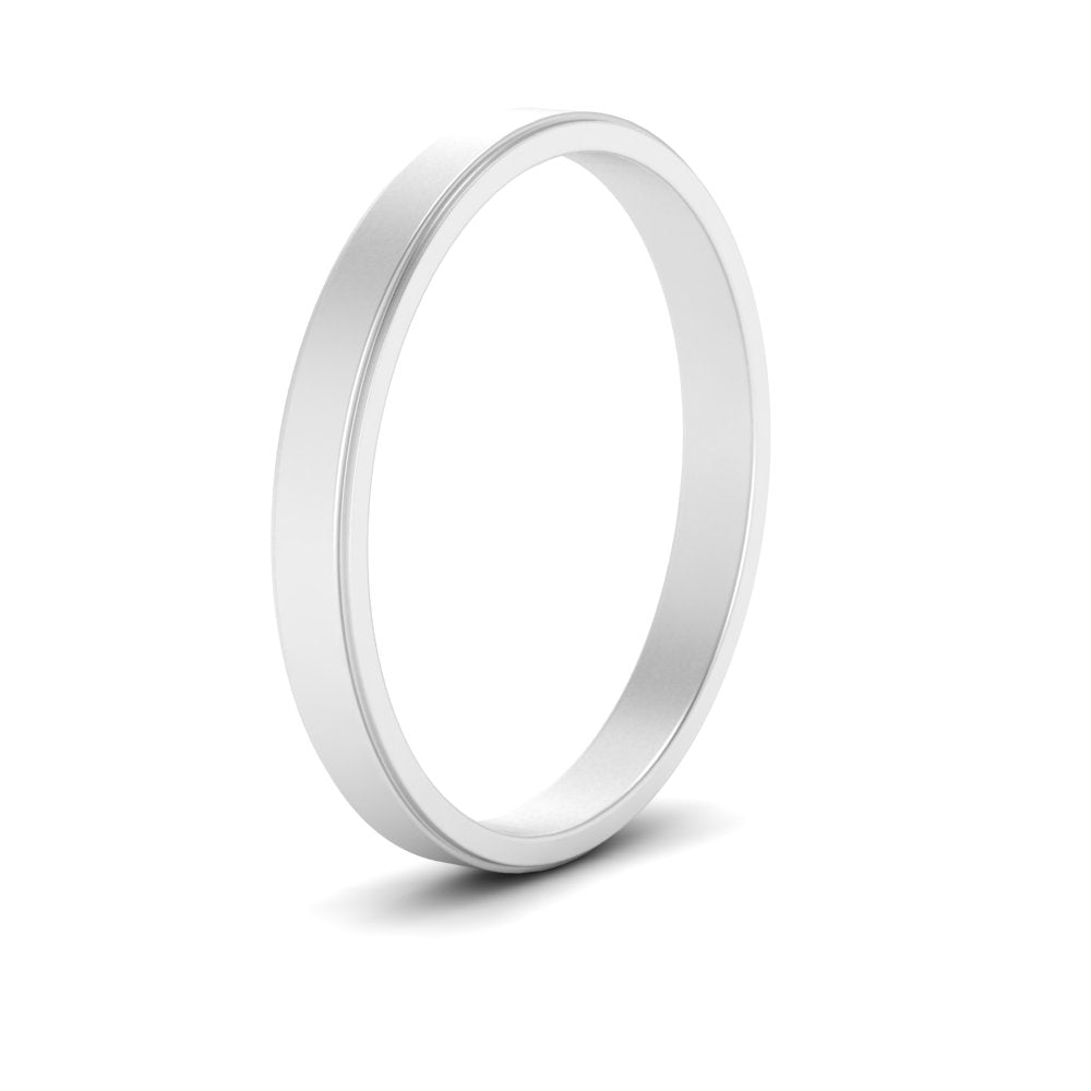 Simple Flat Wedding Band 4MM