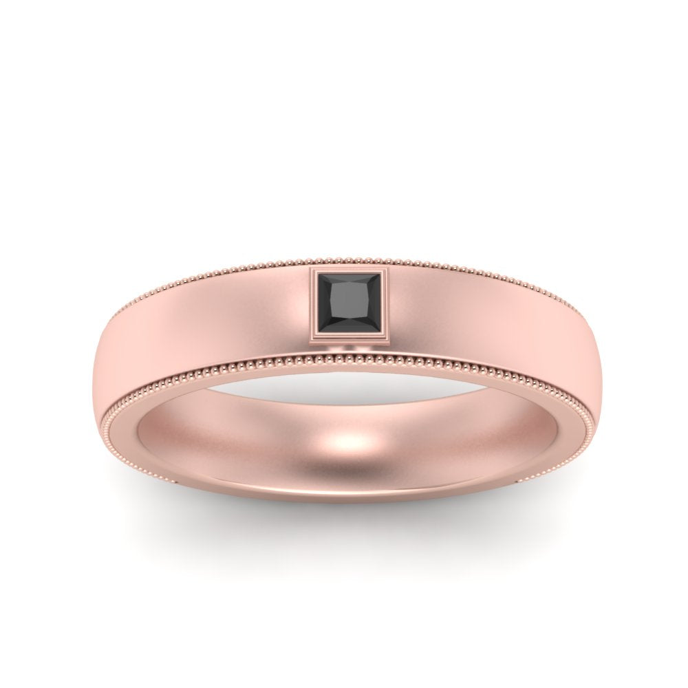 Princess Cut Mens Comfort Fit Promise Ring