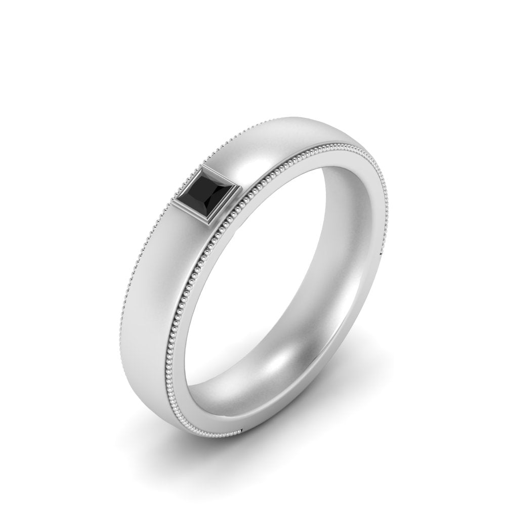 Princess Cut Mens Comfort Fit Promise Ring