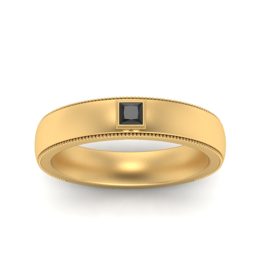 Princess Cut Mens Comfort Fit Promise Ring