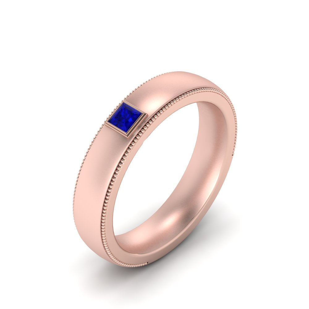 Princess Cut Mens Comfort Fit Promise Ring