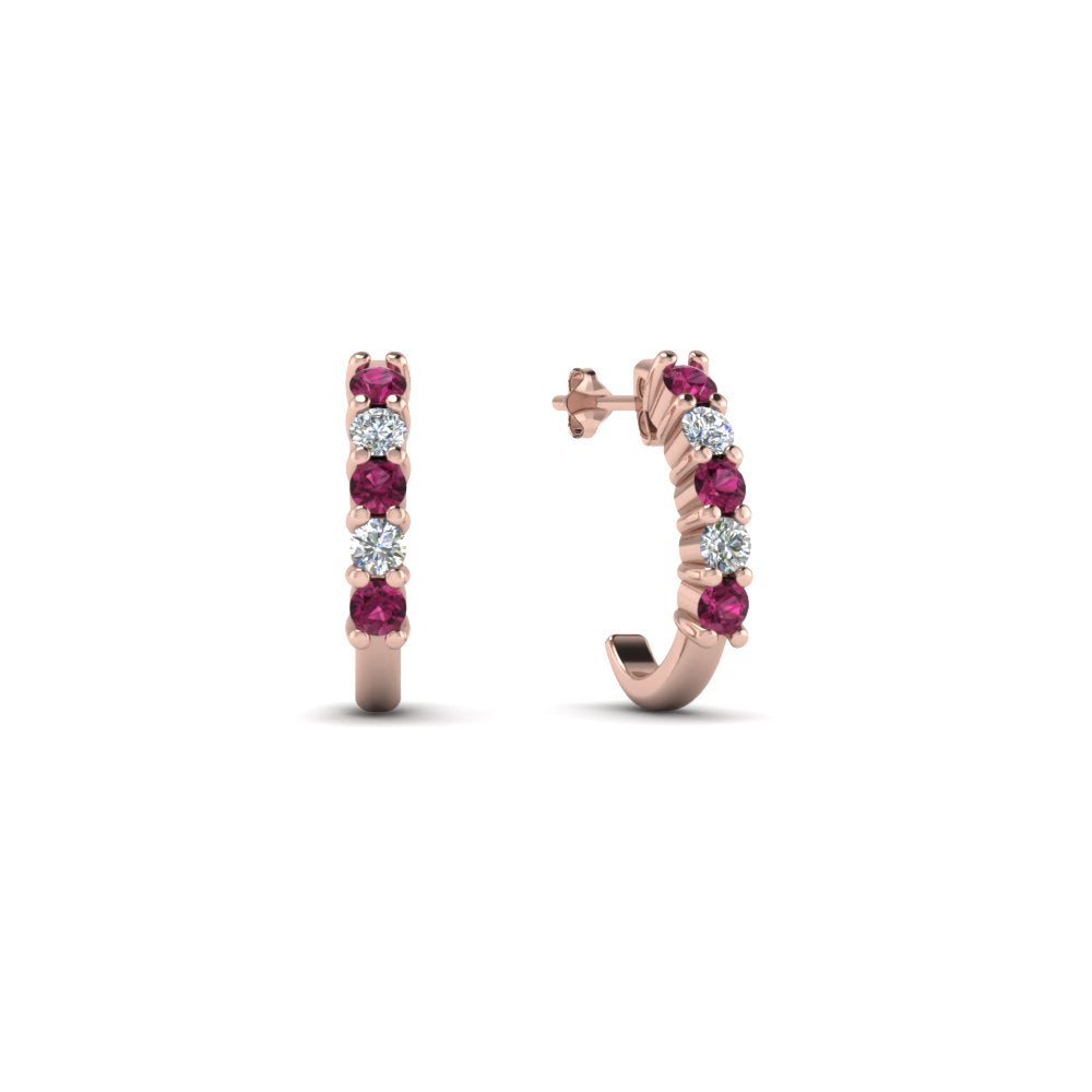 Half Huggie Hoop Earring