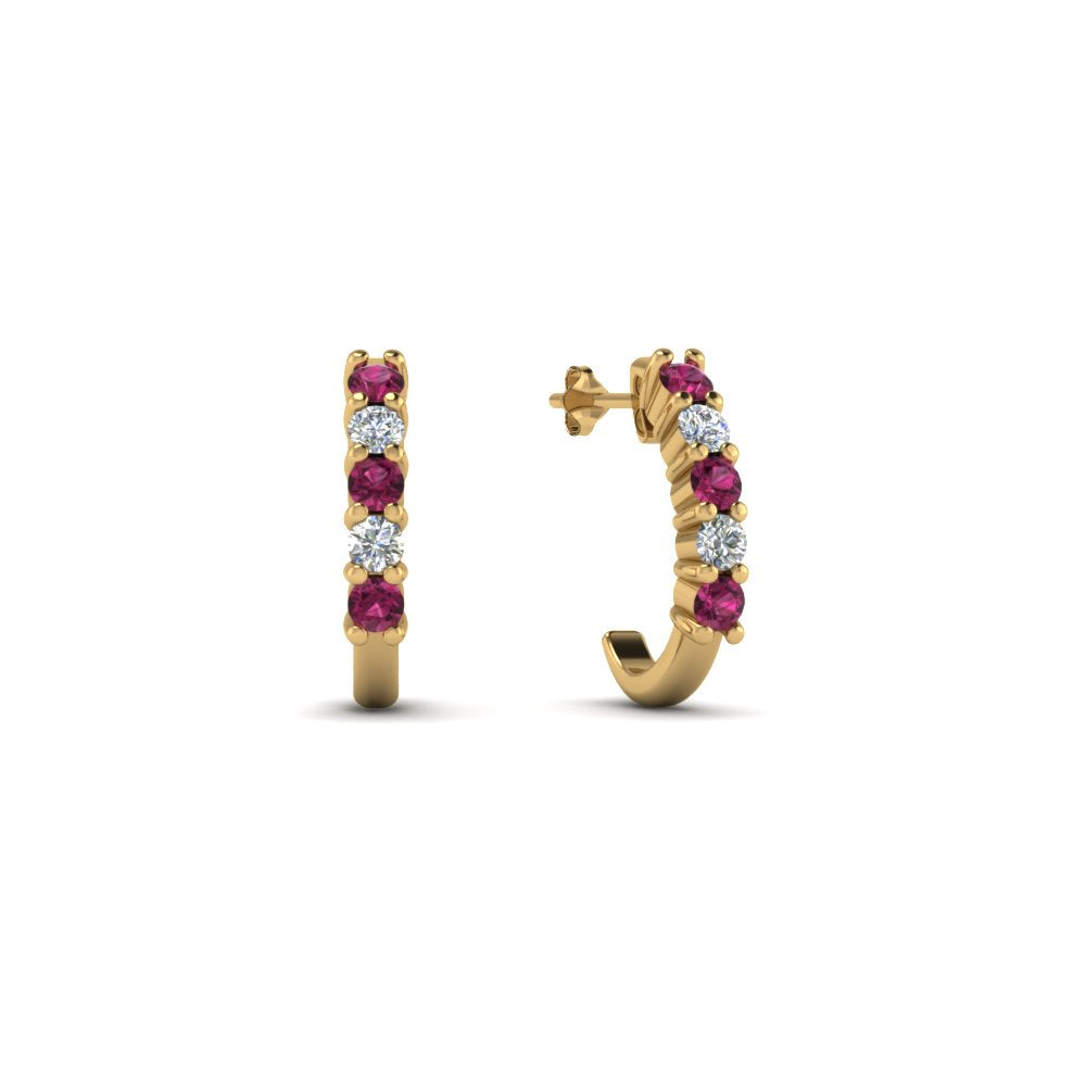 Half Huggie Hoop Earring