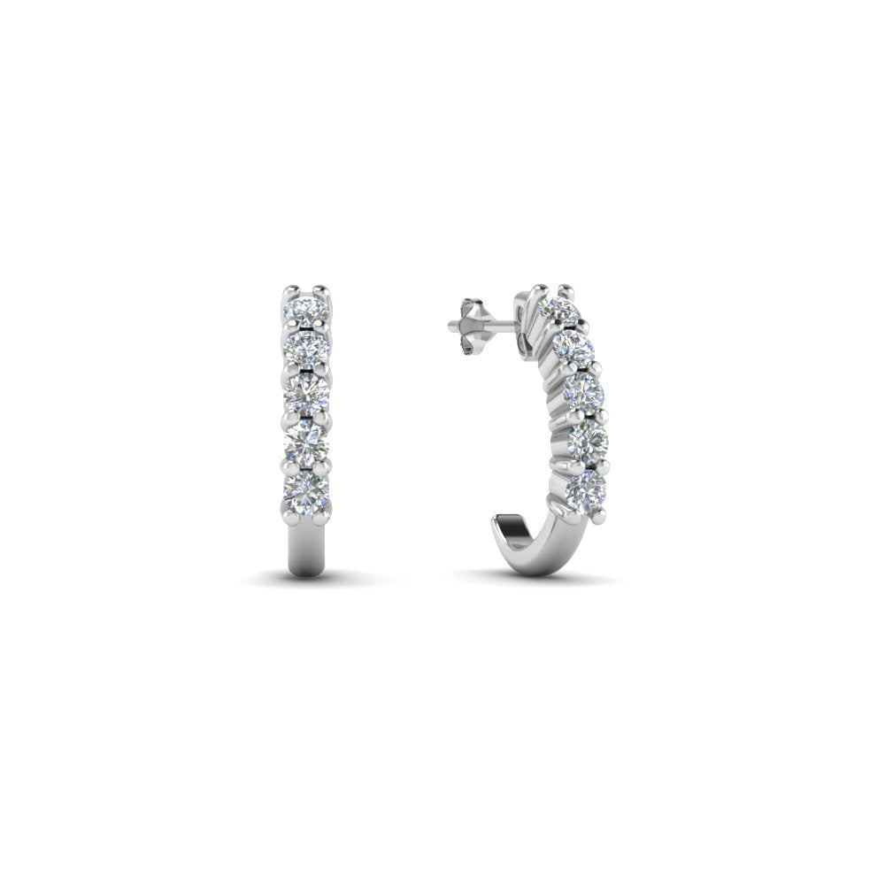 Half Huggie Hoop Earring