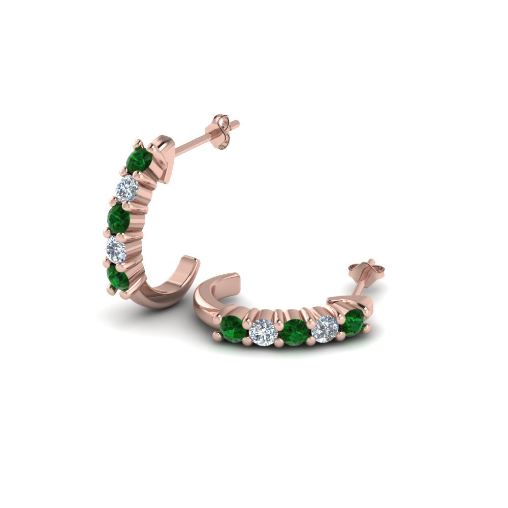 Half Huggie Hoop Earring