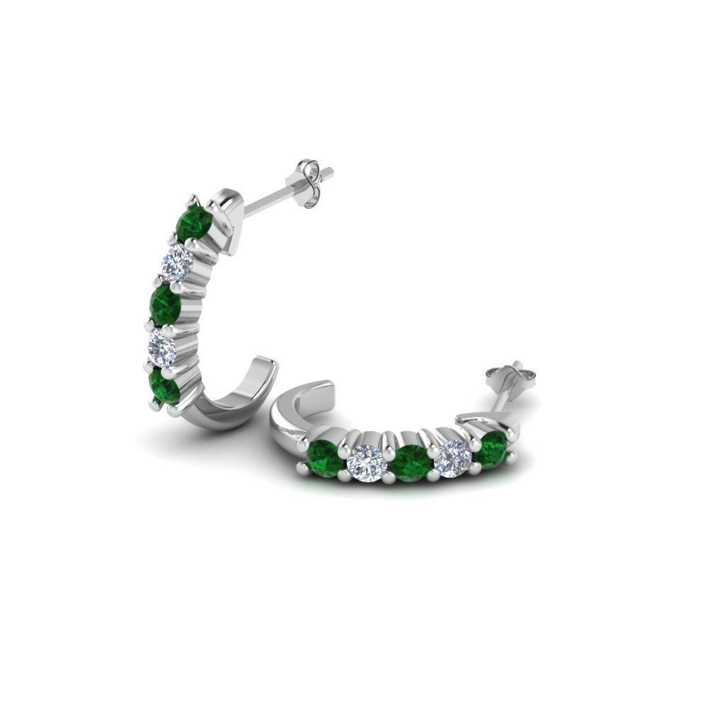 Half Huggie Hoop Earring
