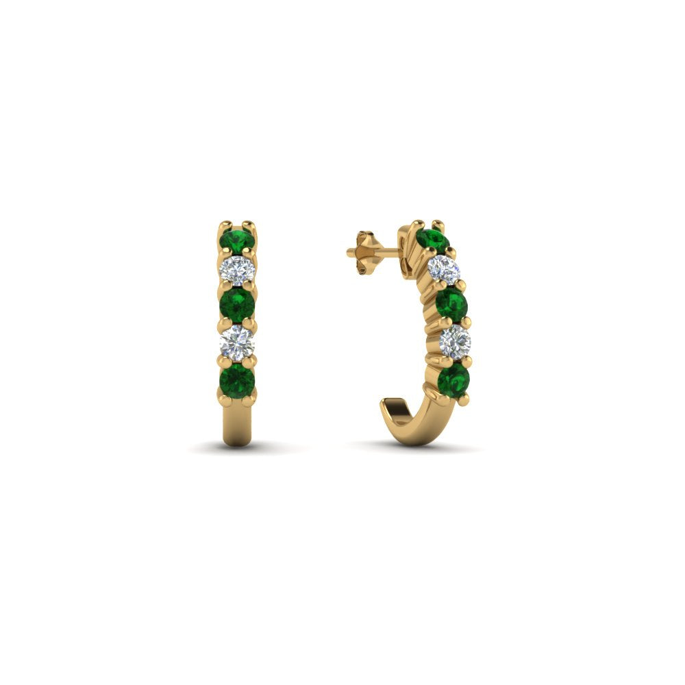 Half Huggie Hoop Earring
