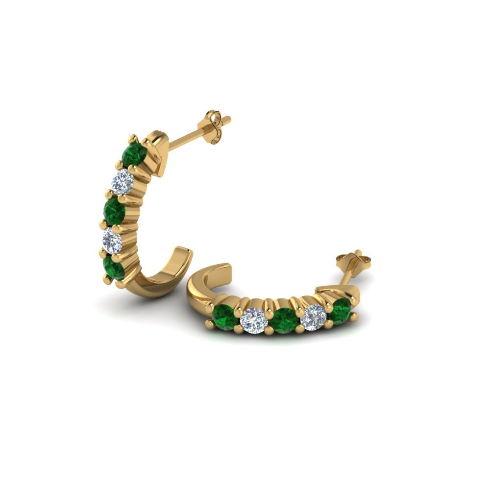 Half Huggie Hoop Earring