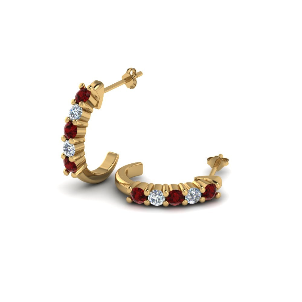 Half Huggie Hoop Earring