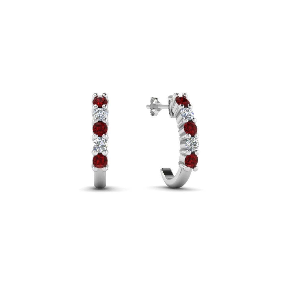 Half Huggie Hoop Earring