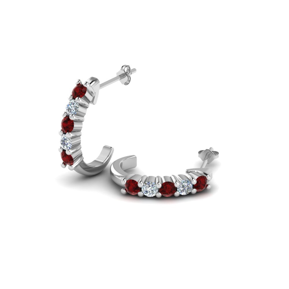Half Huggie Hoop Earring