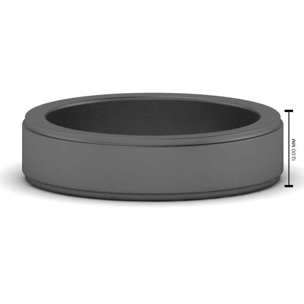 Simple Flat Wedding Band 4MM