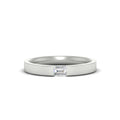 Single Emerald Mens Wedding Band