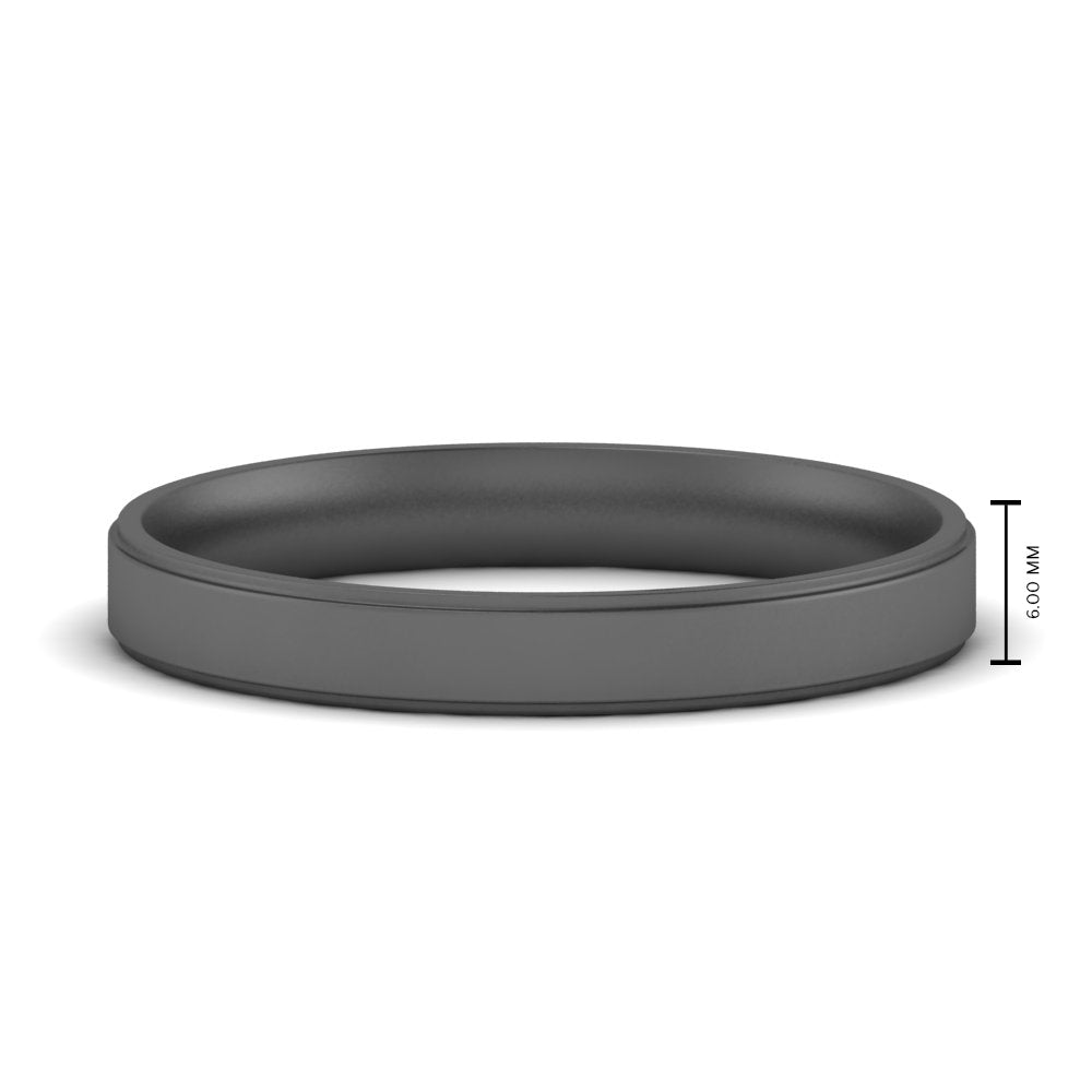 4 mm Steps Edge Comfort Fit Mens Band