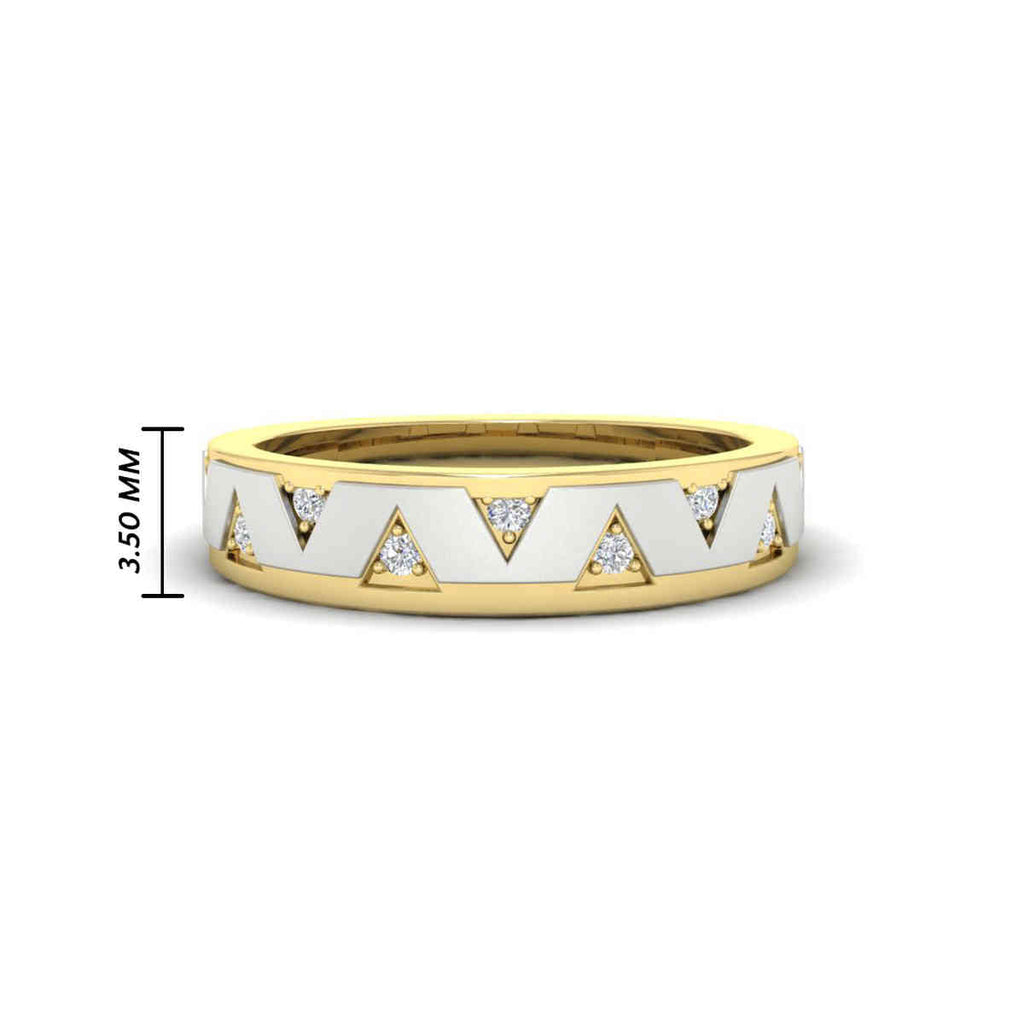 Two Tone Male Wedding Band