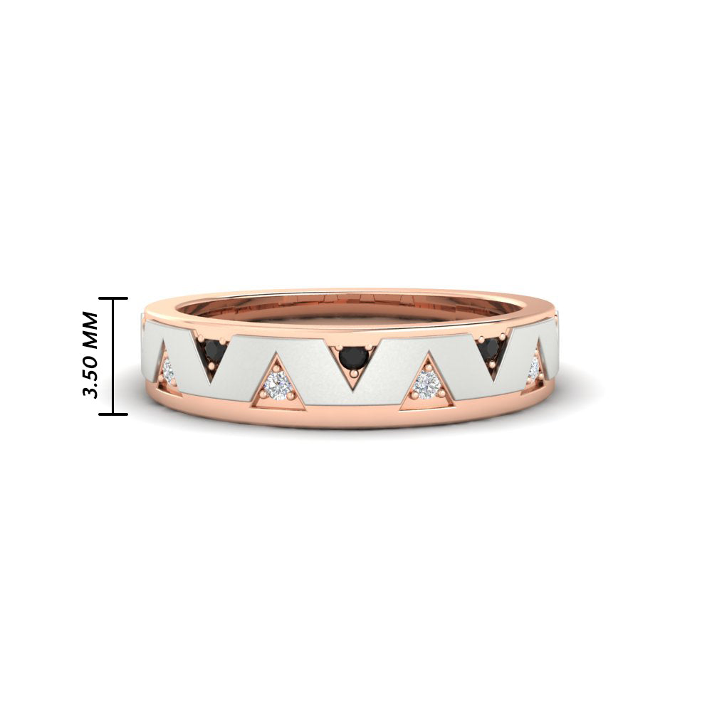 Two Tone Male Wedding Band