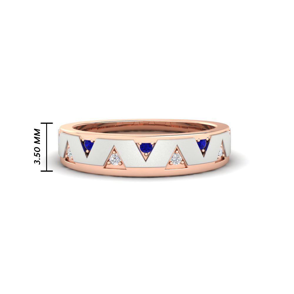 Two Tone Male Wedding Band