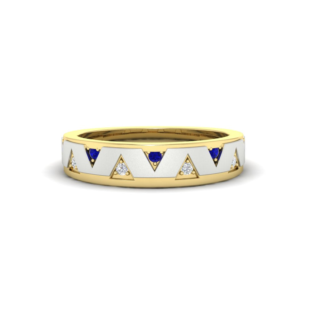 Two Tone Male Wedding Band