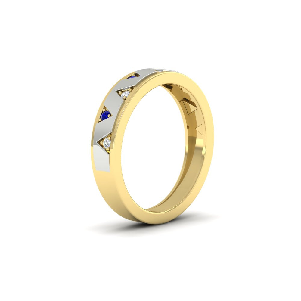 Two Tone Male Wedding Band